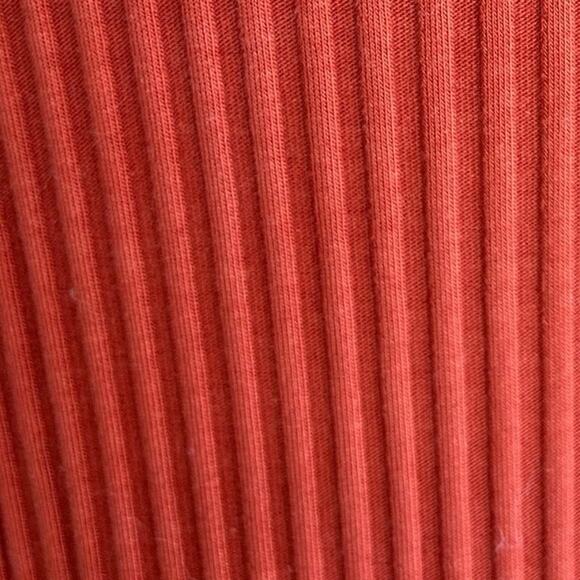 Maje Milan Duster Cardigan Size 1 Small Terracotta Rust Orange Ribbed Open Midi - Picture 4 of 14